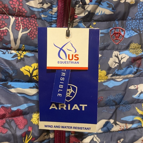 Ariat unisex Youth Emma Reversible Vest New with tags Size large kids - Picture 3 of 9